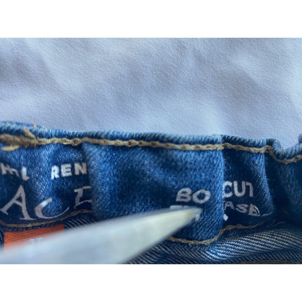 Childrens Place Boys Denim Bootcut Jeans Size 3T Blue Adjustable Waist - Picture 8 of 12